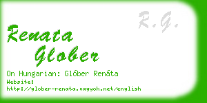 renata glober business card